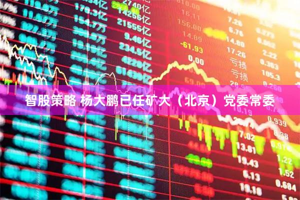 智股策略 杨大鹏已任矿大（北京）党委常委